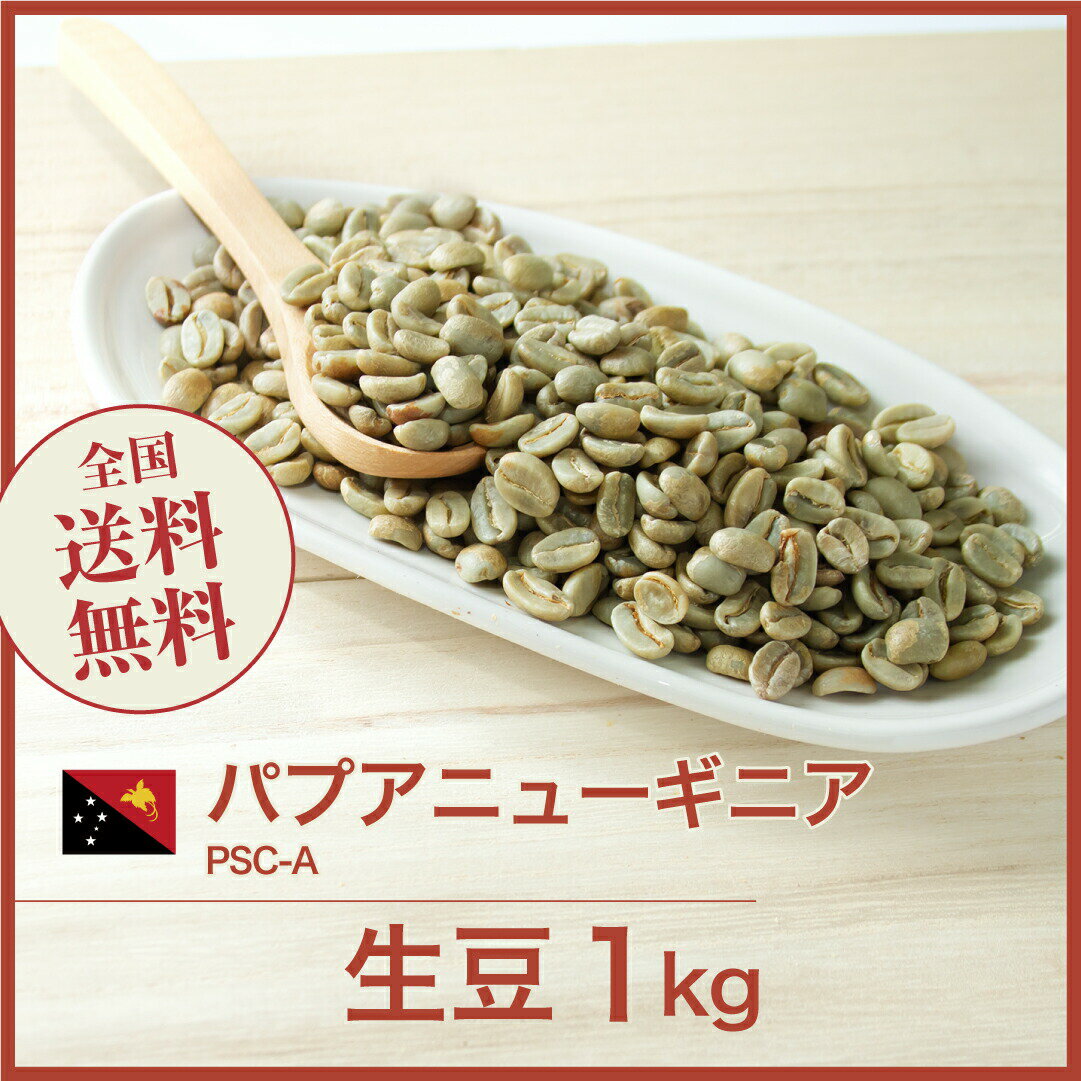 コーヒー生豆 1kg パプアニューギニア PSC-A 送料無料 大山珈琲