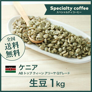 コーヒー生豆 1kg ケニア AB トップ クィーン アリーヤ Qグレード 送料無料 大山珈琲