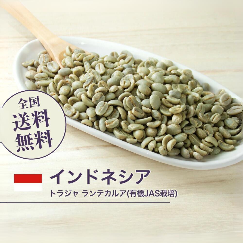 【DRIP TRIP】生豆 トラジャ ランテカルア(有機JAS栽培) 珈琲 コーヒー スペシャルティコーヒー 送料無料 1kg 2kg 5kg 10kg