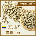 生豆 1kg コロンビア エキセルソ Qグレード スペシャルティコーヒー 送料無料 大山珈琲