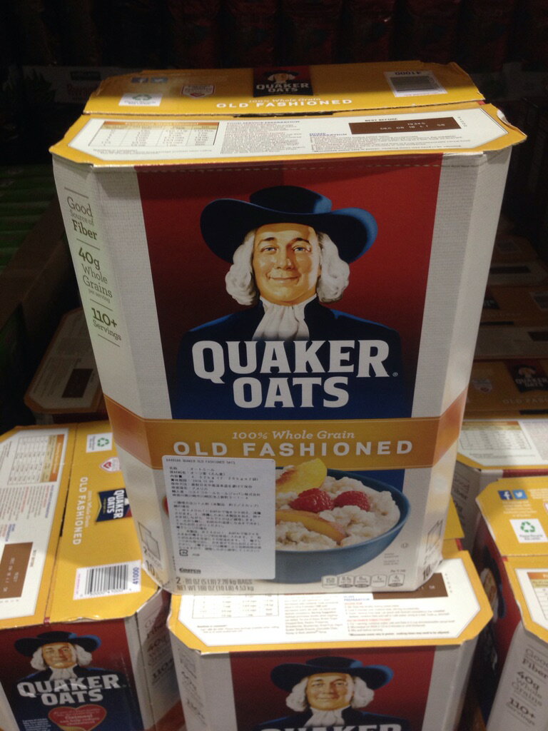 【コストコ】#768317 クエーカー オートミール シリアル QUAKER OATS 4.52kg(2.26kg×2袋) オールドファッション クウェーカー 0030000410004【Z】