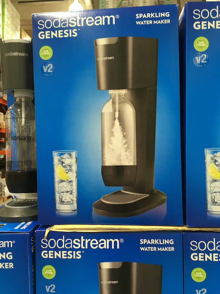 《送料無料》【コストコ】#589520 GENESIS sodastream ソーダストリーム スターター キット ジェネシス V2 本体：色/ブラックorホワイト お家で作れる炭酸！4580350260027【Z】