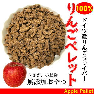 小動物 犬 おやつ 無添加 りんごペレット 100g 無添加りんご100% 国産りんご果汁入り アップルファイバー おやつ 食物繊維 うさぎ 犬 メール便送料無料【DBP】