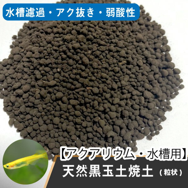 メダカの天然黒玉土焼土【2.5kg 約3L】粒状 宮崎県産 ソイル 底土 めだか 黒玉土 金魚 熱帯魚 淡水魚 アクアリウム 観賞魚 送料無料【DBP】