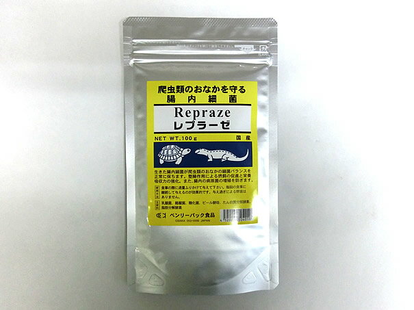 爬虫類用腸内細菌レプラーゼ 100g 腸内細菌 爬虫類用飼料 トカゲ ヘビ イグアナ カメ ベンリーパック 4529026504010 メール便送料無料..