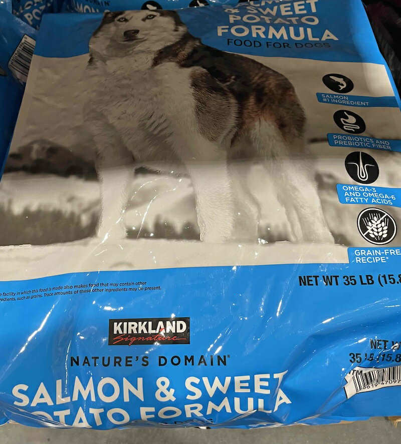 送料無料 コストコ #470974 カークランド KS ドッグフード　ネイチャーズドメイン　サーモン＆ポテト　15.87kg【Z】