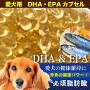 楽天大伸物産　楽天市場ショップペット用 犬 DHA EPA カプセル（195g/約300粒程度） DHA EPA 犬 サプリメント オメガ3 必須脂肪酸 アレルギー 健康 魚油 血液サラサラ メール便送料無料【Z】