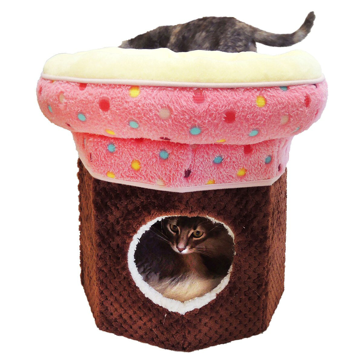 ペッツルート 猫用 ニャンともにゃん階だて いちごマーブル【T】送料無料