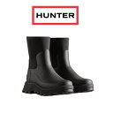 【あす楽】ハンター レインブーツ ショート レディース WFS2238NRE HUNTER 正規品 WOMENS CITY EXPLORER SHORT NEOPRENE BOOTS ハンター HUNTER レディース レインブーツ ブラック シティエクスプローラーはシティ向けのショートブーツで、大きめのヒールとトラクションを強化するラバーを備えた肉厚のアウトソールをベースに、ネオプレンのアッパーとリサイクル素材の裏地で構成されています。同系色の大胆なハンターロゴにも注目したいスタイリッシュな一足です。-ビーガン認証-底部に防水性あり-ハンドクラフト-リサイクルポリエステルライニングとインソール-天然ゴムと断熱ネオプレンで設計-プルオンスタイル-グリップ力を高める肉厚のトレッド 10