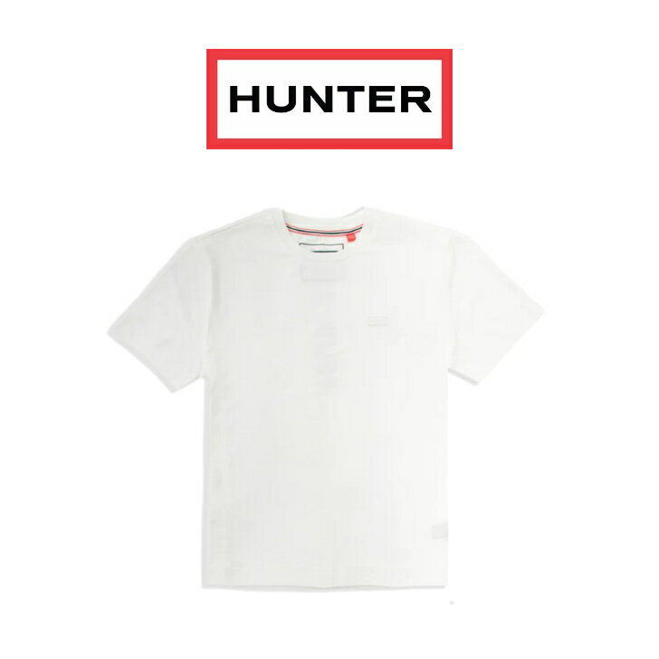 ハンター HUNTER Tシャツ ユニセックス プレイ ラバライズ ハンターロゴ Tシャツ URJ1503CTN ホワイト【国内正規品】