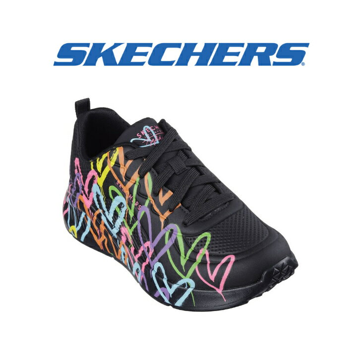 スケッチャーズ SKECHERS レディース スニーカー スケッチャーズ x ジェームズ・ゴールドクラウン：ウノ ライト - ハート オブ ハーツ 177977 ブラック