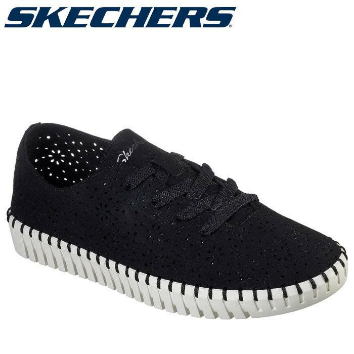 スケッチャーズ SKECHERS レディース スニーカー SEPULVEDA BLVD FLORAL MAZE 100082-BKW レディース シューズ スニーカー 靴 くつ 黒靴 黒スニーカー ブラック