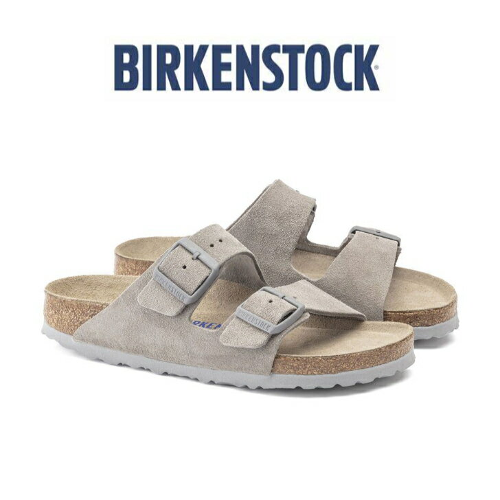 ビルケンシュトック サンダル アリゾナ ソフトフットベット スエードレザー ストーンコイン  BIRKENSTOCK Arizona SFB VL Stone Coin 1020507