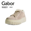 ガボール レディース 厚底ファースニーカー 53221 GRAY グレー
