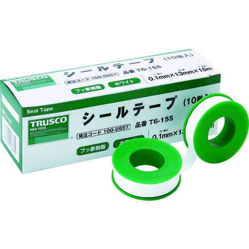 トラスコ中山 TRUSCO シールテープ 13mmX5m T6-5S 