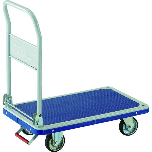 トラスコ中山 TRUSCO プレス製台車 ドンキーカート 折りたたみ式810×510 ピン式固定車ストッパー付 201NKB [1-414-5178]