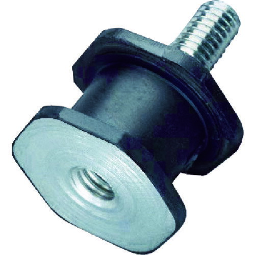 トラスコ中山 TRUSCO 六角防振ゴム片ボルト 許容荷重245N TOH-2918S [1-761-2397]