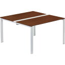 トラスコ中山 【別途送料】 【個人宅不可】 TRUSCO フリーアドレス用デスク 1200X1300X720 ダークウッドXブラック TFAD1213DW-BK...