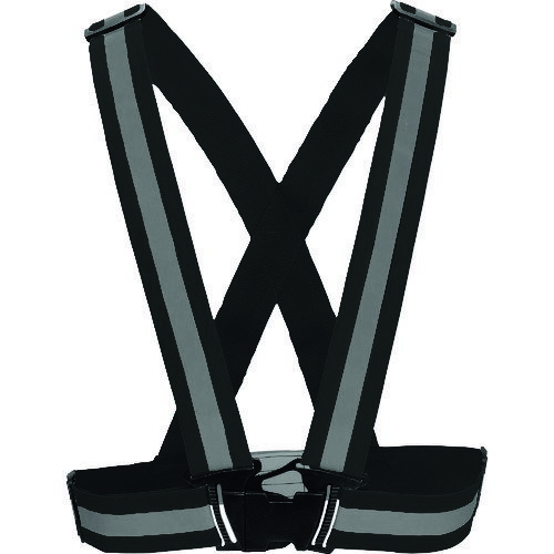 【2025年1月1日〜3日まで店舗内3点以上でポイント10倍！※要エントリー】トラスコ中山 TRUSCO 伸縮安全ベスト ブラック TGV40-BK [1-195-2431]