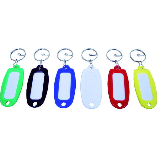 トラスコ中山 TRUSCO 名札キーホルダー6色×各1枚入アソート TNH-6 [1-781-3376]