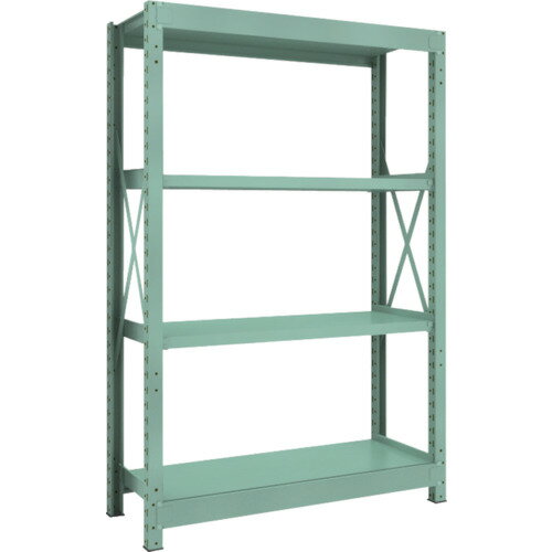 トラスコ中山 【個人宅不可】 TRUSCO R3型中量棚 1200X450XH1800 4段 単体 R3-6454 [1-505-1452]