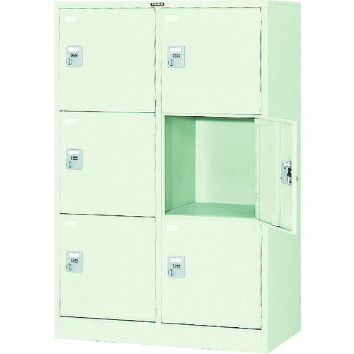 トラスコ中山 【個人宅不可】 TRUSCO 多人数用ロッカー6人用 900X515XH1373 手ぶらキー式 SVG6LK [1-520-8971]