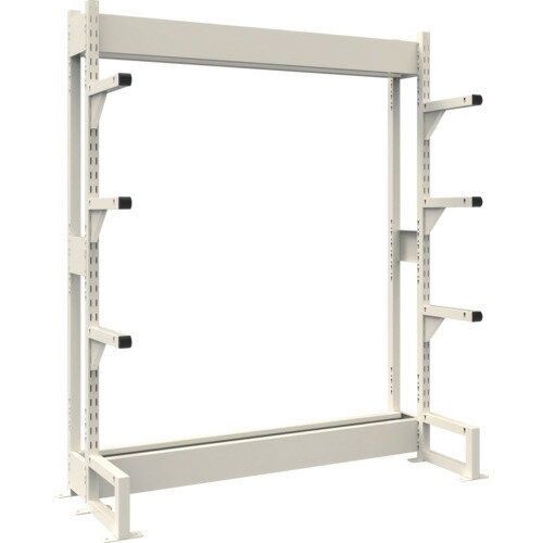 トラスコ中山 【別途送料】 【個人宅不可】 TRUSCO ボルトレス長尺保管棚M1.5 単式基本1800X300XH2400 ..