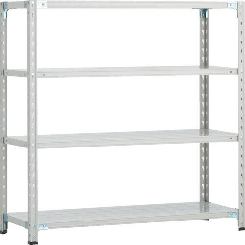 トラスコ中山 【個人宅不可】 TRUSCO CB型セミボルトレス軽中量棚 1200X600XH1200 4段 WG色 CB-4464-WG..