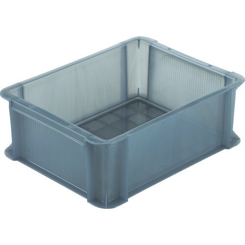 トラスコ中山 TRUSCO スケルトンカラーコンテナ スケルコン 9L 透明ブラックー TSK-910BK [1-342-6874]