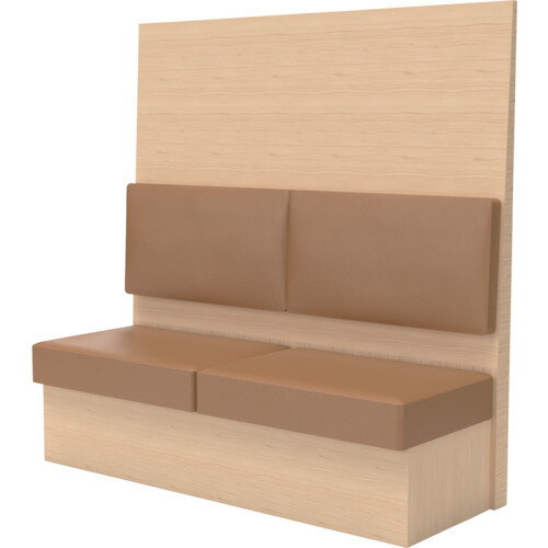 トラスコ中山 【別途送料】 【個人宅不可】 TRUSCO ミーティングベンチシングル H1500XW1200XD575木目..