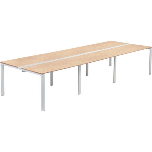 トラスコ中山 【別途送料】 【個人宅不可】 TRUSCO フリーアドレス用デスク 3600X1300X720 ナチュラルXブラック TFAD3613NR-BK [1-256-9230]