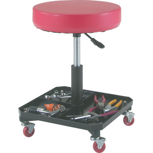 トラスコ中山 TRUSCO 工具入れ付作業椅子 Φ370×H430〜555 TWC-S [1-288-9200]