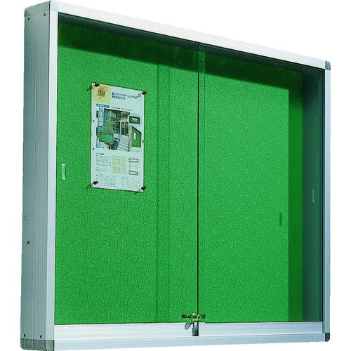 トラスコ中山 【別途送料】 【個人宅不可】 TRUSCO 屋外掲示板 アルミ製シルバー枠 1830X100X1230 壁付 FUK-46H [1-457-3854]