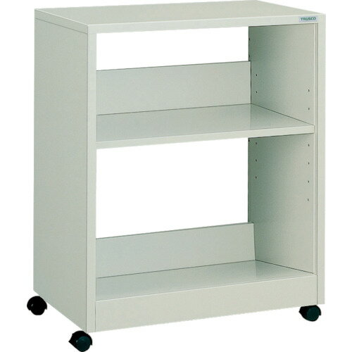 トラスコ中山 【個人宅不可】 TRUSCO 収納ケース キャスター付 傾斜棚2段型 702X432X844 BF-700C [1-504-6548]