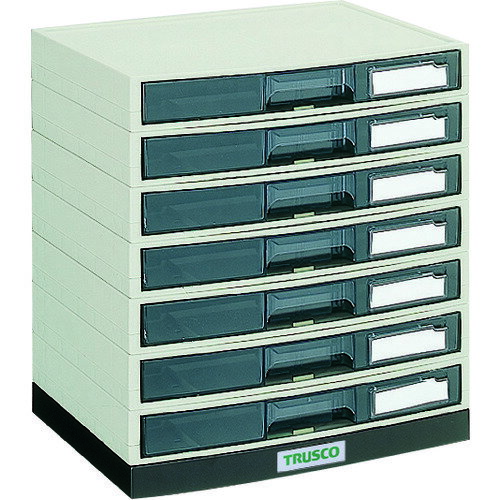 トラスコ中山 TRUSCO αレターケース A4・積み重ねタイプ 横浅型7段 LA4-S7S [1-504-6688]