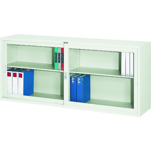 トラスコ中山 【個人宅不可】 TRUSCO スタンダード書庫（A4判D400）ガラス引違W1760XH750 FJG40-G7W [1-520-6677]