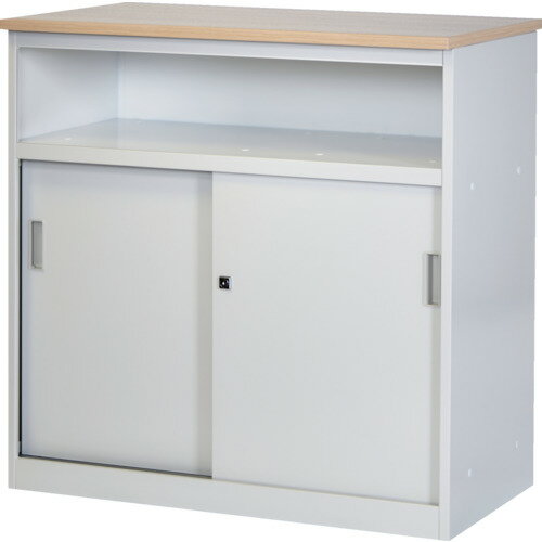 トラスコ中山 【別途送料】 【個人宅不可】 TRUSCO CVAカウンター W900中棚付ハイカウンター（天板カラー：ナチュラル（木目調）） CVA-9HST-NA [1-691-4211]