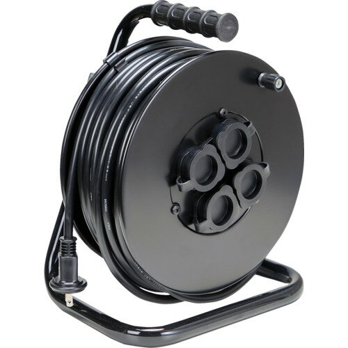 トラスコ中山 TRUSCO 電工ドラム ジェネラルリール30m 屋外用 ODL-30MBK [1-666-1089]