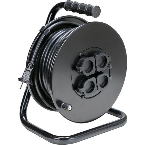 トラスコ中山 TRUSCO 電工ドラム ジェネラルリール15m 屋外用 ODL-15MBK [1-666-1090]