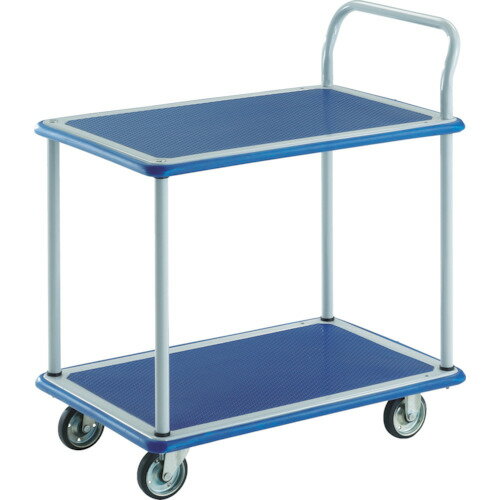 トラスコ中山 【別途送料】 TRUSCO プレス製台車 ドンキーカート 2段式片袖タイプ915×615 304N [1-414-5445]