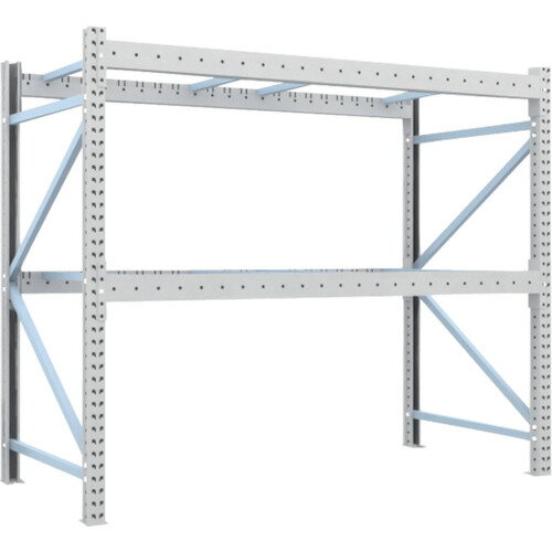 トラスコ中山 【別途送料】 【個人宅不可】 TRUSCO 重量パレットラック3トン 2300X1100XH2500 2段 単体 3D-25L23-11-2 [1-543-3590]