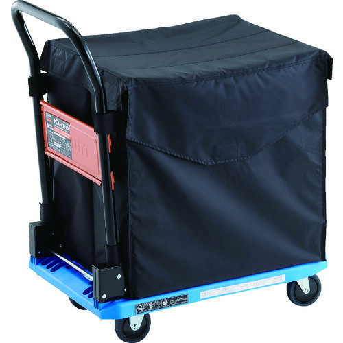 トラスコ中山 TRUSCO 樹脂台車 カルティオ（スチールハンドルタイプ）CHBハンドトラックボックス付 ブ..