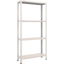 トラスコ中山 【別途送料】 TRUSCO スチールラック 軽量棚 中棚ボルトレス型 875X300X1800 4段 ネオグレー L63V-14 [1-503-8...