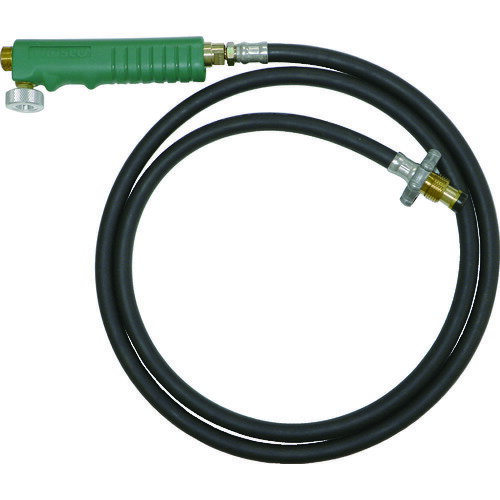 トラスコ中山 TRUSCO プロパンバーナー用ホース 2M バルブ付 TB-H2MB [1-273-5601]