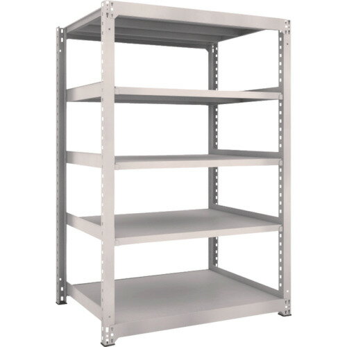 トラスコ中山 【別途送料】 TRUSCO スチールラック M5型中量棚 1200×921×H1800 5段 単体 ネオグレー M5-6495 [1-506-0842]