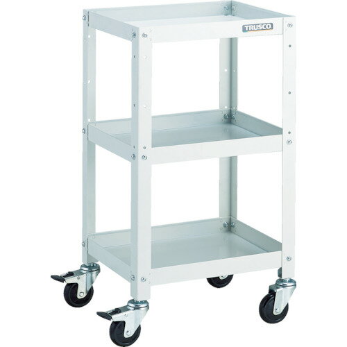 トラスコ中山 TRUSCO ツールワゴン ラビットワゴン 400X350 ゴム車輪 ホワイト RBW-743 W [1-818-3153]