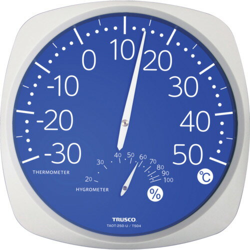 トラスコ中山 TRUSCO 大型アナログ温湿度計 TAOT-250-U [1-473-6800]