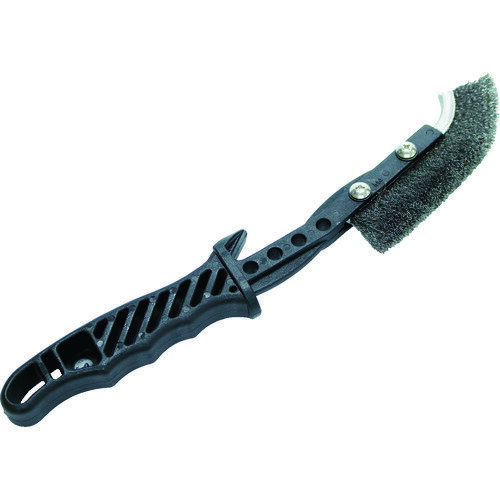 トラスコ中山 TRUSCO チャンネルブラシ EグリップJ型 ワイヤー鋼線 TEBJ-WB [1-856-3546]