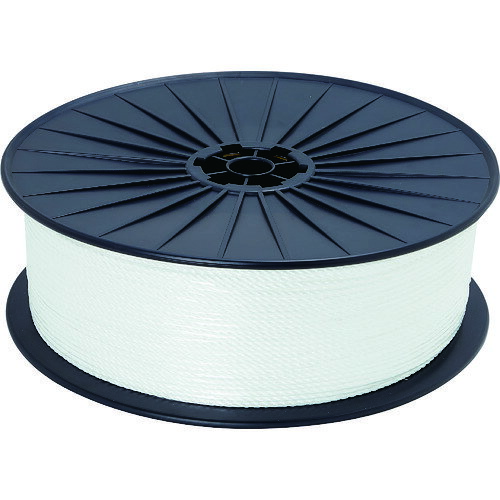 トラスコ中山 TRUSCO ドローン用パイロットロープ PP4mm 長さ500m ボビン巻き ホワイト D-ROPE4500-W [..