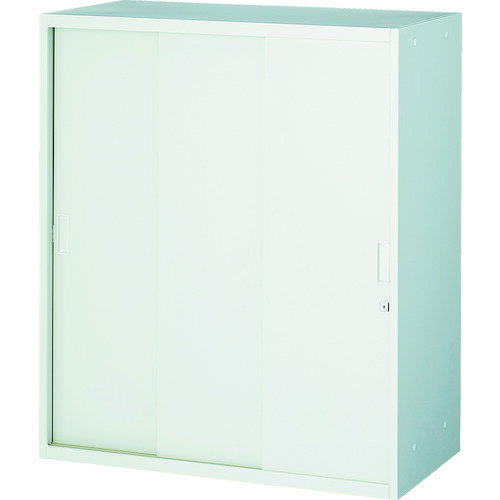 トラスコ中山 【個人宅不可】 TRUSCO ユニット型壁面書庫 D400 D400 スチール引違い3枚戸 H1050 W色 UFSSW-11 [1-161-2537]